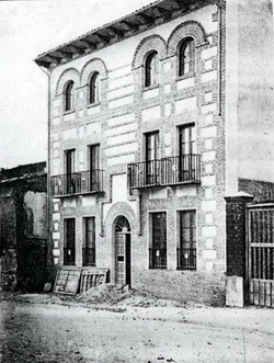 Proyecto de vivienda en el Arrabal de Ávila (fachada principal)Leopoldo Torres Balbás. 19 abril 1920, Fotografía de la fachada principal, 1921